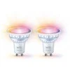 Signify WiZ Baltas &amp; Color GU10 Tunable 60W Glass Two Pack