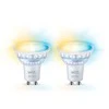 Signify WiZ Baltas GU10 Tunable 60W Glas Zweierpack