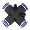 Woody Įspaudžiamas kryžminis antgalis 12 mm kompresoriaus valikliui
