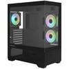 Zalman CHRONIX V2, ATX Mid Tower PC Case, 3 x 120mm ARGB Fans, Juodas