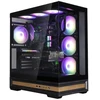 Zalman P40 NAMU Juodas, Midi Tower, PC, Juodas, ATX, micro ATX, Mini-ITX, Plastikas, Plienas, Grūdintas stiklas, Multi