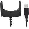 „Zebra“ užsegamas USB ryšio / įkrovimo laido puodelis. Reikalingas USB maitinimo šaltinis PWR-WUA5V12W0xx („xx“ žymi konkrečios šalies kištuką)