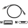 Zebra „Motorola“ mikro USB sinchronizavimo laidas, juodas