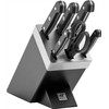 ZWILLING Gourmet peilių laikiklis su KiS technologija, 7 dalių, pelenų juodumo spalvos