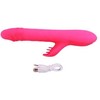 Intimate Melody Bunny vibratorius su karoliukais G taško ir klitorio stimuliavimui