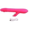 Intimate Melody Bunny vibratorius su karoliukais G taško ir klitorio stimuliavimui