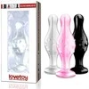 LOVETOY 4.5" Glass Romance Dildo Juodas
