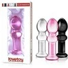 Lovetoy Rožinė stiklinis analinis kištukas su aptakia galvute 11,5 cm