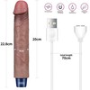LOVETOY 9" REAL SOFTEE įkraunamas silikoninis vibruojantis dildo