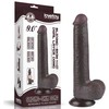 LoveToy 9'' Sliding Skin Dual Layer Dong Juodas
