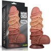 LOVETOY 9,5 colio dvigubo sluoksnio platininis silikoninis kranas su virve