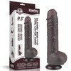 LoveToy 9.5'' Sliding Skin Dual Layer Dong Juodas