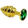 LOVETOY Gold Spiral Plug Žalias
