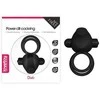 Lovetoy Silikoninis varpos žiedas „Power Clit Duo“ – juodas