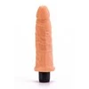„Lovetoy“ vibratorius, natūralus, gyslotas, vibruojantis penis, 20 cm