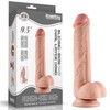 LoveToy 9,5 colio slankiojančios odos dvigubo sluoksnio dildo