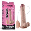 LoveToy 9 colių minkštas ejakuliacijos penis su kamuoliuku