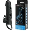 Pretty Love Male LYBAILE Pretty Love 5,5 Inch Vibrating Penis Sleeve Juodas