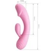 „Pretty Love“ lenktas G taško ir klitorio vibratorius 17 cm