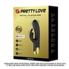 „Pretty Love Gold“ vibratorius su klitorio masažuokliu, USB, 19 cm