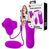 Pretty Love Vibrating Bullet &amp; Air Pulse Intimate Device, 12 Functions, Violetinė