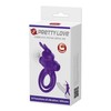 Pretty Love Vibrating Silicone Ring Bunny Design 10 Modes Juodas