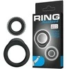 Baile For Him LYBAILE Ring Manhood 2x Rings Juodas