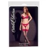 Cottelli Legwear Stockings juodas/red 4