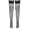 Cottelli Legwear Net Hold-up Stockings juodas L