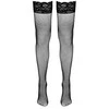 Cottelli Legwear Net Hold-up Stockings juodas S