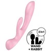Satisfyer Triple Oh Light Rožinė daugiafunkcis vibratorius