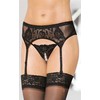 SOFTLINE Garterbelt 3319 - juodas M/L