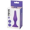Toyfa A-TOYS, Analinis kištukas, Silikonas, Violetinė, 10,2 cm
