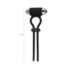 Toyfa A-Toys erekciją gerinantis lasso Jat, juodas, silikonas, 14cm