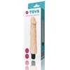 Toyfa A-TOYS, Realistinis kelių greičių vibratorius, TPE, 19,5 cm