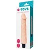 Toyfa A-TOYS, Realistinis kelių greičių vibratorius, TPE, 19,5 cm