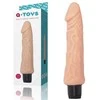Toyfa A-TOYS, Realistic Multi-Speed vibratorius,, TPE, vibracijos režimai, 15,5 cm
