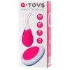 Toyfa A-TOYS, Vibruojantis kiaušinis su nuotolinio valdymo pulteliu, silikoninis, rožinės ir baltos spalvos, 12 cm
