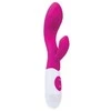 Toyfa A-TOYS, Vibratorius Fela su klitorio stimuliatoriumi, silikonas, rožinis, 20,5 cm, 10 greičių, 2xAAA