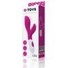 Toyfa A-TOYS, Vibratorius Lilu su klitorio stimuliatoriumi, silikonas, rožinis, 20 cm, 10 greičių, 2xAAA