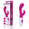 Toyfa Rožinis A-TOYS, Vibratorius Nessy su klitorio stimuliatoriumi, Silikoninis, Rožinė, 20 cm, 10 greičių, 2xAAA