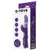 Toyfa A-TOYS, Vibratorius su klitorio stimuliatoriumi, TPR, violetinė, 22,5 cm