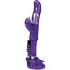 Toyfa A-TOYS, Vibratorius su klitorio stimuliatoriumi, TPR, violetinė, 22,5 cm