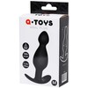 Toyfa analinis kamštukas A-Toys, dydis: S juodas