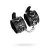 Toyfa Anonymo handcuffs, PU leather, juodas, 26.5 cm
