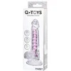 Toyfa Lankstus dildo A-Toys Paret, skaidrus, 18 cm
