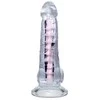 Toyfa Lankstus dildo A-Toys Paret, skaidrus, 18 cm