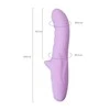 Toyfa JOS JRotator vibratorius MERRY-GOR, silikonas, violetinis, 20,7 cm