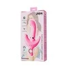 Toyfa JOS Vibratorius su klitorio stimuliatoriumi JOS Twistme, silikonas, rožinė, 19,5 cm