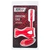 Toyfa Juodas &amp; Raudona, Varpos žiedas su vibracija, klitorio stimuliacija, silikonas, raudonas 14,5 cm